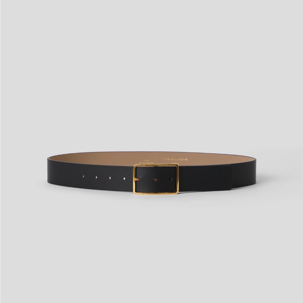 B-Low the Belt - Milla Belt in Black & Gold - Size Medium